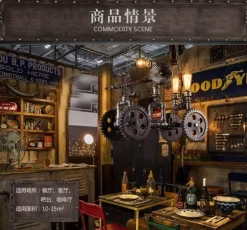 Comfort u0026 Style Beleuchtung-Iron Motorcycle Lamp - Modern Industrial Light Decor