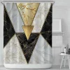 Aqua Essence Badezimmer-Isis Marble Shower Curtain - Elegant Bathroom Decor