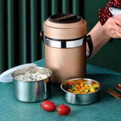 The Decor Haven Camping-Werkzeuge|Camping Im Freien-Isolierte Lunchbox aus Edelstahl – Dreamy Camp Design