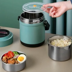 The Decor Haven Camping-Werkzeuge|Camping Im Freien-Isolierte Lunchbox aus Edelstahl – Dreamy Camp Design