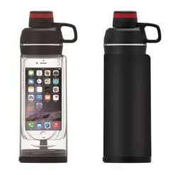 Wild u0026 Free Gear Outdoor-Artikel-Isolierte Thermos-Wasserflasche – Reisebecher mit versteckter Tasche und Geheimfach