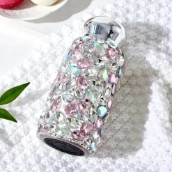 Feast Essentials Küche & Esszimmer-Isolierte Wasserflasche aus Kristallglas – Thermo-Getränkebehälter