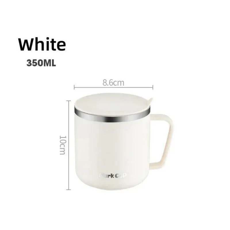 Tom Küche & Esszimmer-Isolierter Kaffeebecher aus Edelstahl, 350 ml, mit hitzebeständigem Deckel