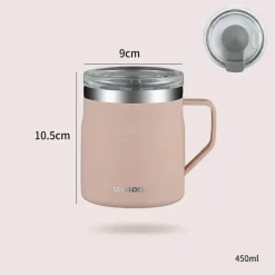 Tom Küche & Esszimmer-Isolierter Kaffeebecher aus Edelstahl mit Deckel, reisefreundliches Design