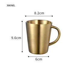 Tom Küche & Esszimmer-Isolierter Reisebecher aus Edelstahl – 420 ml Becher mit Deckel für das Homeoffice