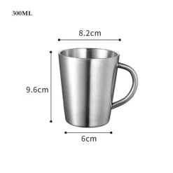 Tom Küche & Esszimmer-Isolierter Reisebecher aus Edelstahl – 420 ml Becher mit Deckel für das Homeoffice