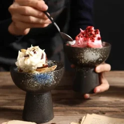 Feast Essentials Küche & Esszimmer-Ivana Dessertschale mit erhöhtem Rand – elegante Servierplatte für Süßigkeiten und Leckereien