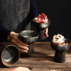 Feast Essentials Küche & Esszimmer-Ivana Dessertschale mit erhöhtem Rand – elegante Servierplatte für Süßigkeiten und Leckereien