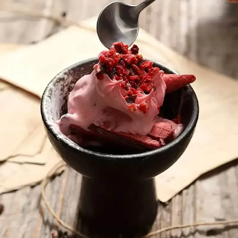 Feast Essentials Küche & Esszimmer-Ivana Dessertschale mit erhöhtem Rand – elegante Servierplatte für Süßigkeiten und Leckereien