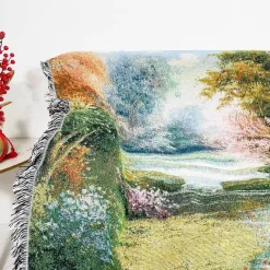 The Blanket Nook Bettzeug-Jacquard-Sofadecke – Vielseitige Picknickmatte für den Außenbereich, Bettdecke