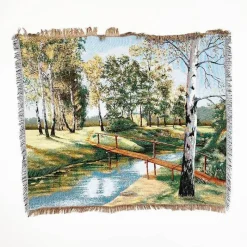 The Blanket Nook Bettzeug-Jacquard-Sofadecke – Vielseitige Picknickmatte für den Außenbereich, Bettdecke