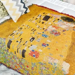 Wrap u0026 Relax Bettzeug-Jacquard-Wandteppich-Überwurfdecke – dekorativer Akzent für ein gemütliches Wohnzimmer