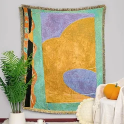 Snug u0026 Soft Bettzeug-Jacquard-Wandteppichdecke – dekorative gewebte Überwurfdecke