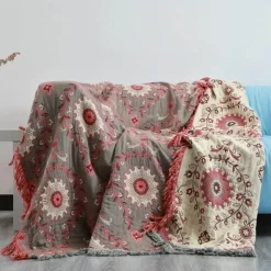 Wrap u0026 Relax Bettzeug-Japanische Baumwolldecke – weicher Sofaüberwurf