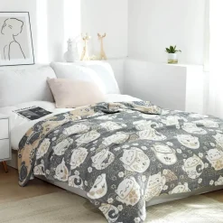 Cozy Haven Bettzeug-Japanische Baumwollgaze-Decke - Weiche, atmungsaktive Sommerdecke
