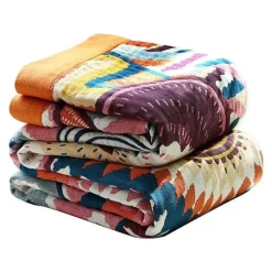 Cozy Haven Bettzeug-Japanische Baumwollgaze-Decke - Weiche, atmungsaktive Sommerdecke