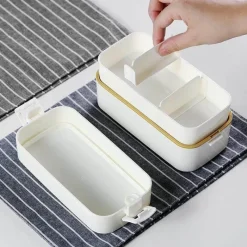 The Culinary Kit Küche & Esszimmer-Japanische Bento-Box – Einfacher Behälter zur Aufbewahrung von Lebensmitteln