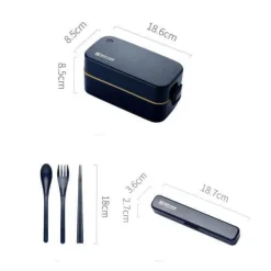 The Culinary Kit Küche & Esszimmer-Japanische Bento-Box – Einfacher Behälter zur Aufbewahrung von Lebensmitteln