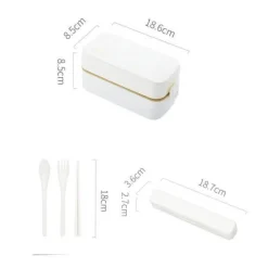 The Culinary Kit Küche & Esszimmer-Japanische Bento-Box – Einfacher Behälter zur Aufbewahrung von Lebensmitteln