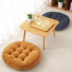 Plush Perch Bettzeug-Japanische Bodenkissen – Einfache Sitzkissen