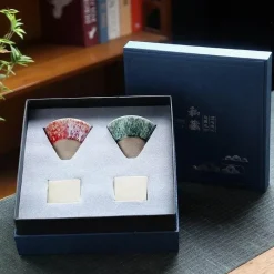 Plates u0026 More Küche & Esszimmer-Japanische Espressotassen aus Porzellan – 100 ml Latte-Becher in Geschenkbox