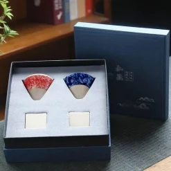 Plates u0026 More Küche & Esszimmer-Japanische Espressotassen aus Porzellan – 100 ml Latte-Becher in Geschenkbox