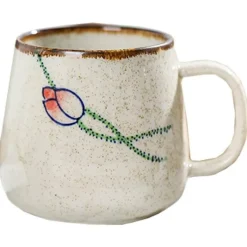 The Decor Haven Küche & Esszimmer-Japanische handgefertigte Keramiktassen – Retro-Design