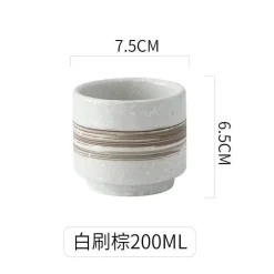 Plates u0026 More Küche & Esszimmer-Japanische Kaffeetasse aus Keramik – Stilvolle persönliche Tasse