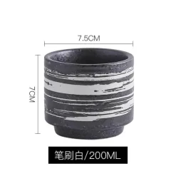 Plates u0026 More Küche & Esszimmer-Japanische Kaffeetasse aus Keramik – Stilvolle persönliche Tasse