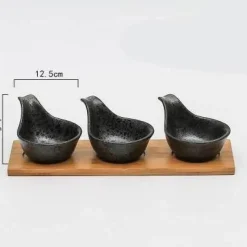 The Culinary Kit Küche & Esszimmer-Japanische Snackschalen aus Keramik – Kreatives Geschirr für Vorspeisen