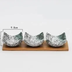 The Culinary Kit Küche & Esszimmer-Japanische Snackschalen aus Keramik – Kreatives Geschirr für Vorspeisen