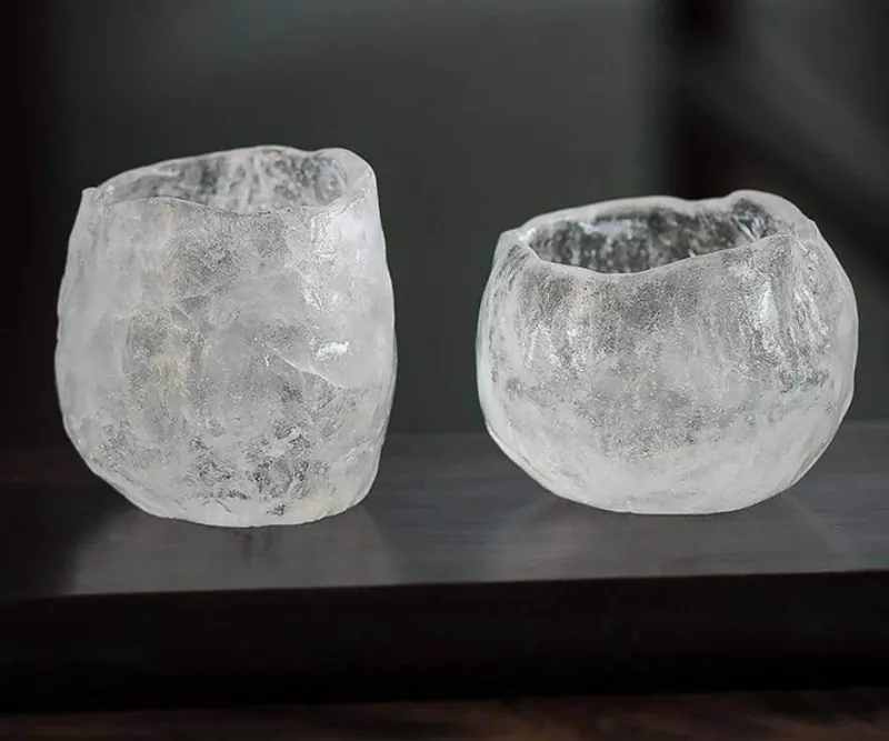 The Cozy Mug Küche & Esszimmer-Japanische Teetasse aus Keramik – handgefertigtes Trinkgeschirr mit Eisglasur