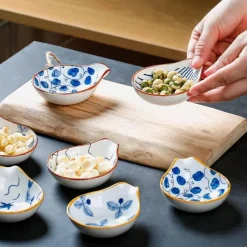 Plates u0026 More Küche & Esszimmer-Japanischer Keramik-Soßenteller - Porzellan-Snackteller