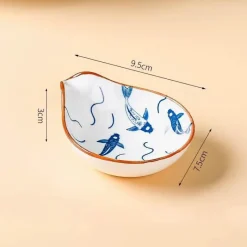 Plates u0026 More Küche & Esszimmer-Japanischer Keramik-Soßenteller - Porzellan-Snackteller