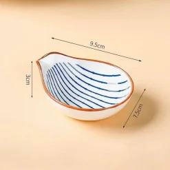 Plates u0026 More Küche & Esszimmer-Japanischer Keramik-Soßenteller - Porzellan-Snackteller