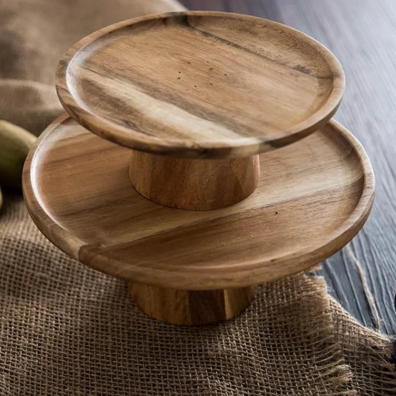 The Culinary Kit Küche & Esszimmer-Japanischer Snackteller aus Holz – Elegantes Sushi- und Vorspeisengeschirr