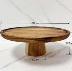 The Culinary Kit Küche & Esszimmer-Japanischer Snackteller aus Holz – Elegantes Sushi- und Vorspeisengeschirr