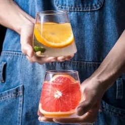 Tom Küche & Esszimmer-Japanisches Bergglas-Tassenset – Elegantes Trinkgeschirr für Tee, Kaffee, Saft, Wein