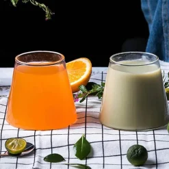 Tom Küche & Esszimmer-Japanisches Bergglas-Tassenset – Elegantes Trinkgeschirr für Tee, Kaffee, Saft, Wein