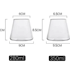 Tom Küche & Esszimmer-Japanisches Bergglas-Tassenset – Elegantes Trinkgeschirr für Tee, Kaffee, Saft, Wein