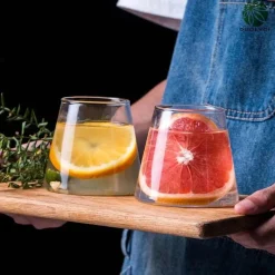 Tom Küche & Esszimmer-Japanisches Bergglas-Tassenset – Elegantes Trinkgeschirr für Tee, Kaffee, Saft, Wein