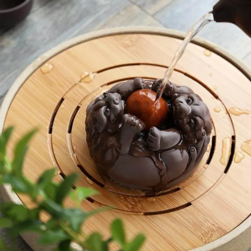 The Cozy Mug Küche & Esszimmer-Japanisches Kröten-Teehaustier-Set – Kreative Keramik für Teeliebhaber