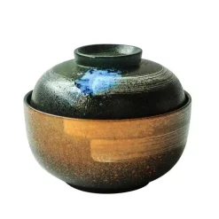 Elegance at the Table Küche & Esszimmer-Japanisches Ramen-Schüsseln-Set aus Keramik – Nudelsuppen- und Reisschüsseln mit Deckel