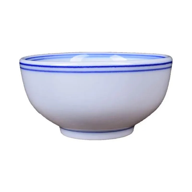 Elegance at the Table Küche & Esszimmer-Jingdezhen Blau-Weiße Keramik-Reisschüssel - Porzellan-Suppenschüssel