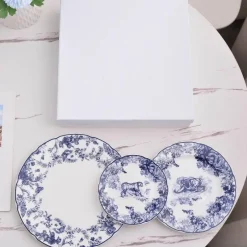 Elegance at the Table Küche & Esszimmer-Jungle Bone China Geschirrset Elegante Teller & Servierplatten