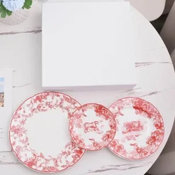 Elegance at the Table Küche & Esszimmer-Jungle Bone China Geschirrset Elegante Teller & Servierplatten