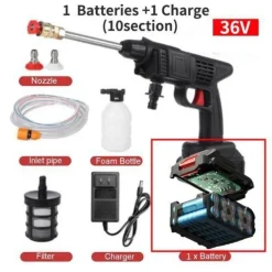 Gear Up u0026 Go Autozubehör|Automobilindustrie-Kabellose elektrische Hochdruck-Autowaschpistole