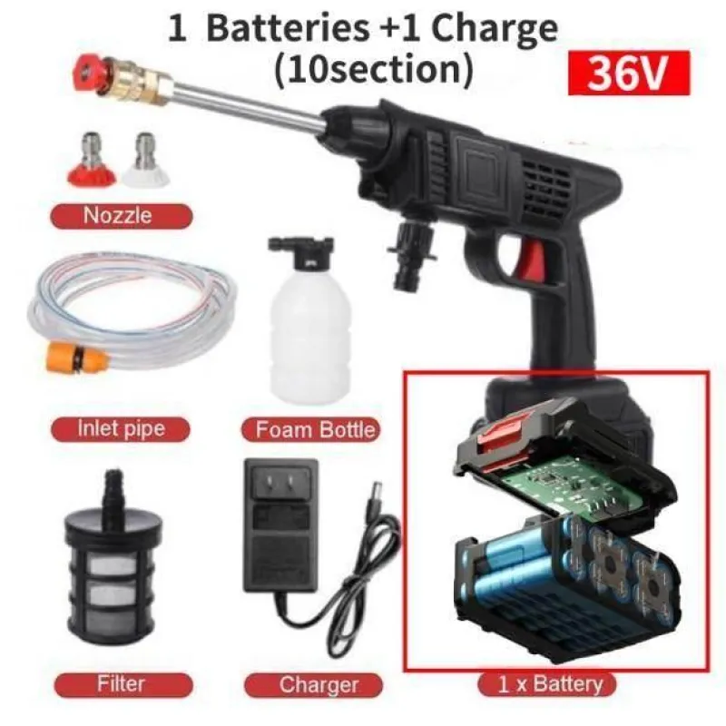 Gear Up u0026 Go Autozubehör|Automobilindustrie-Kabellose elektrische Hochdruck-Autowaschpistole