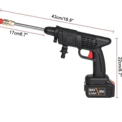Gear Up u0026 Go Autozubehör|Automobilindustrie-Kabellose elektrische Hochdruck-Autowaschpistole