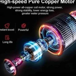 Gear Up u0026 Go Autozubehör|Automobilindustrie-Kabellose elektrische Hochdruck-Autowaschpistole